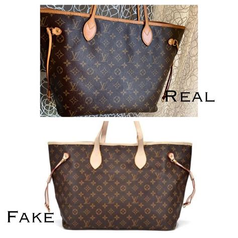 replica fake vs real louis vuitton neverfull monogram|louis vuitton neverfull tote real.